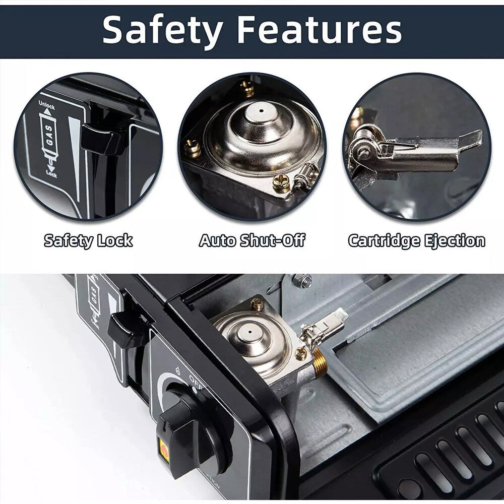 Portable Camping Gas Stove Single Burner Hob BBQ Outdoor Butane Gas Cooker Stove