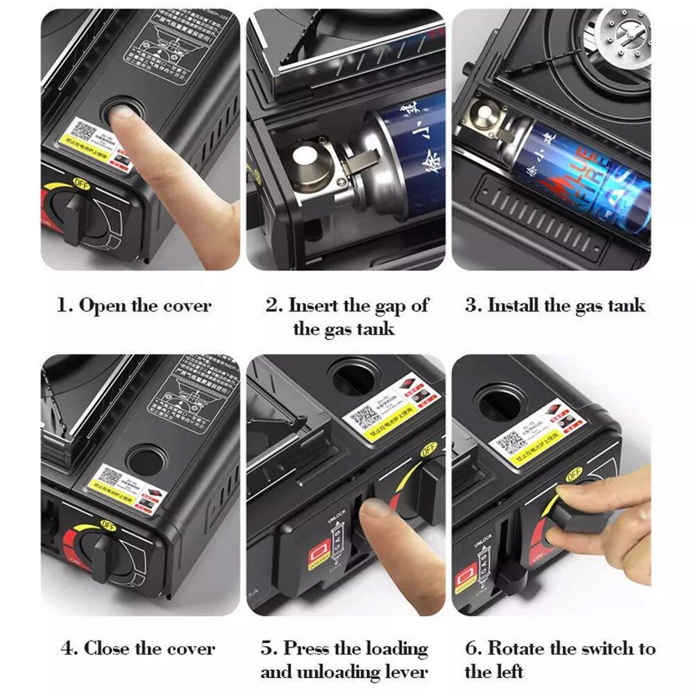 Portable Camping Gas Stove Single Burner Hob BBQ Outdoor Butane Gas Cooker Stove